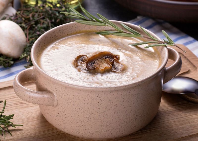 Image of Creamy Mushroom and Rosemary Soup