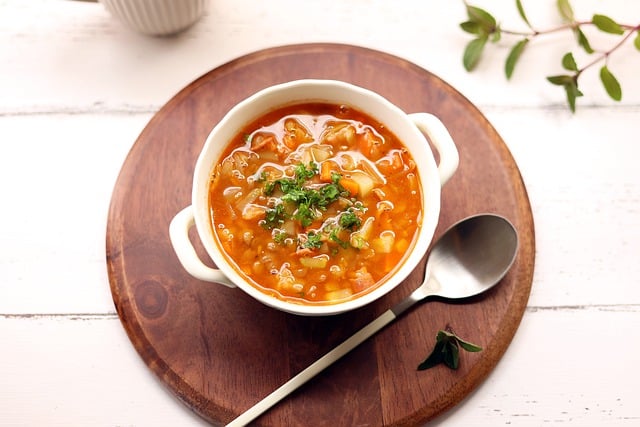 Image of Minestrone Soup with Fresh Parsley