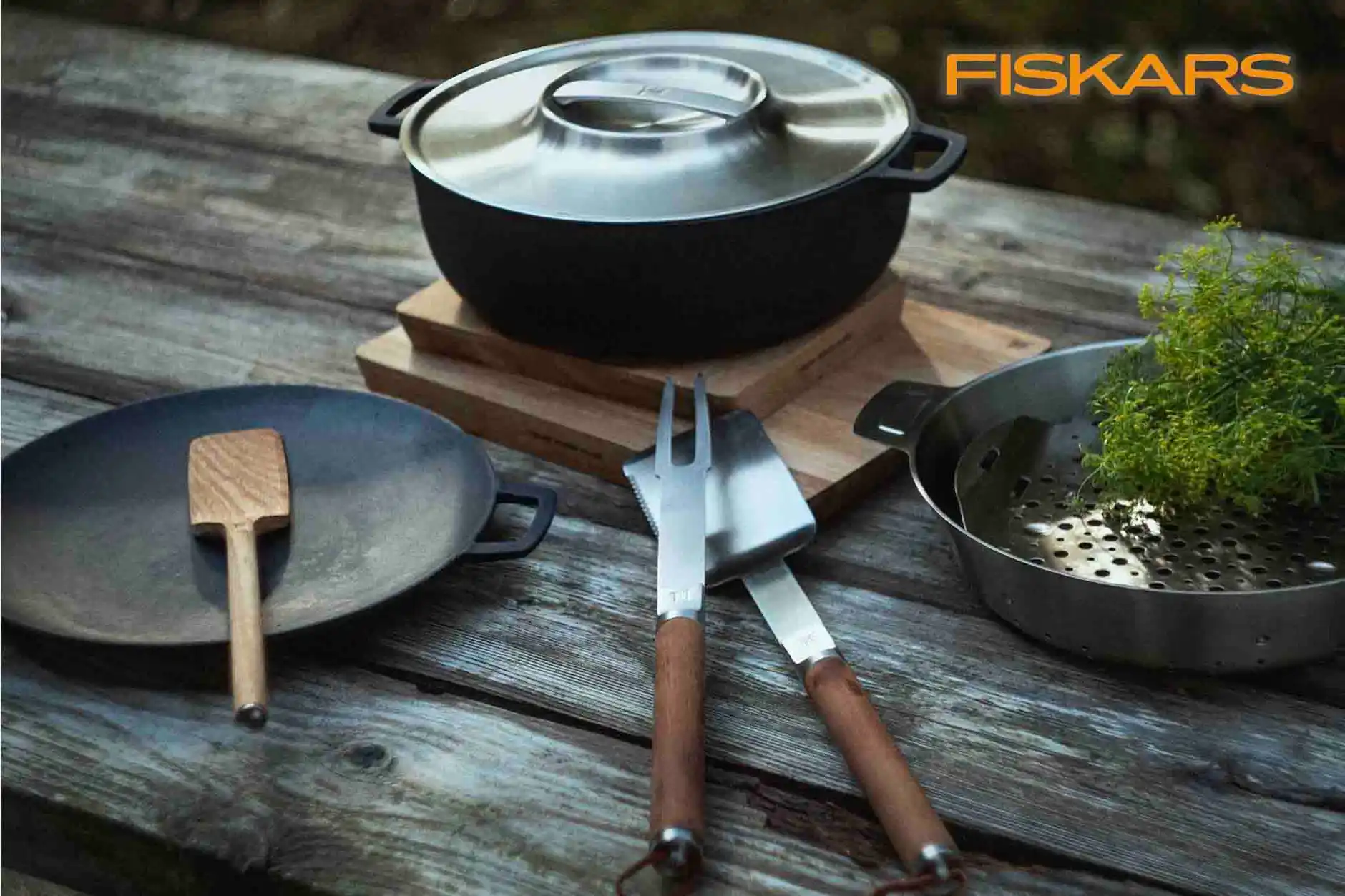 Image of Win an outdoor cookery bundle from Fiskars, worth &pound414
