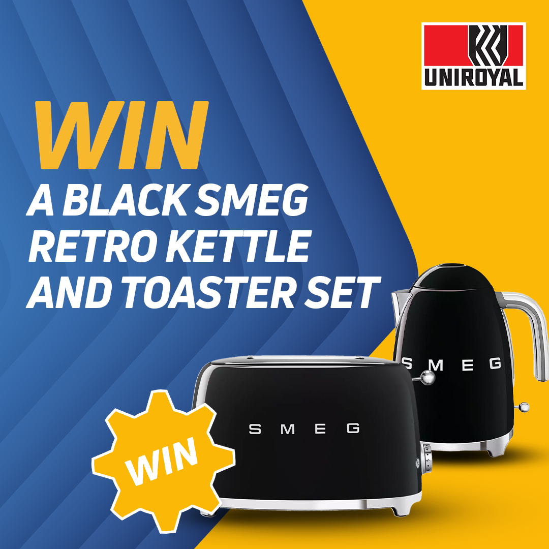 Win a matching Black Smeg Retro Kettle and Toaster