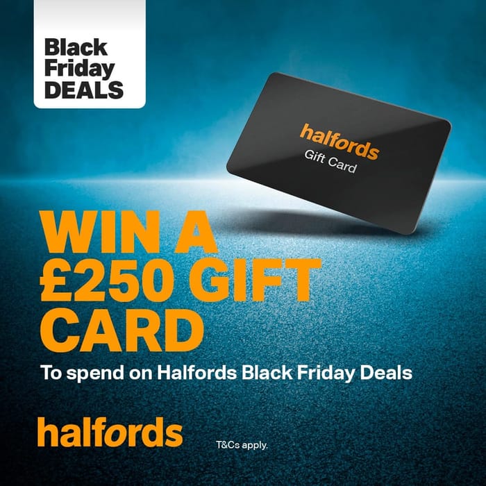 Image of Win a &pound250 Halfords E-Gift Card!

